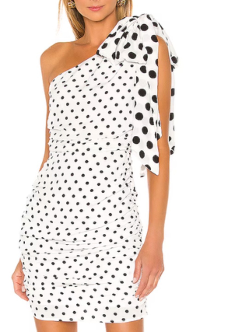 Black & white one shoulder mini dress Westwood Mini Dress Lovers and Friends